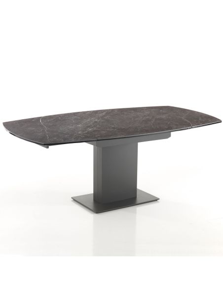 Tavolo allungabile con piano in ceramica Campbell Black Tavolo allungabile con piano in ceramica Campbell Black