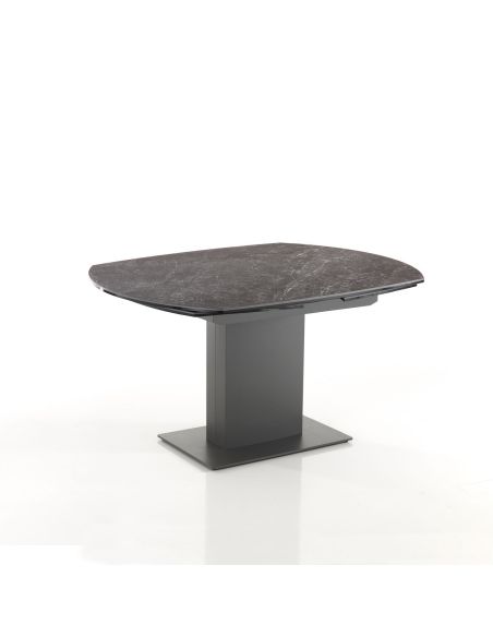 Tavolo allungabile con piano in ceramica Campbell Black Tavolo allungabile con piano in ceramica Campbell Black