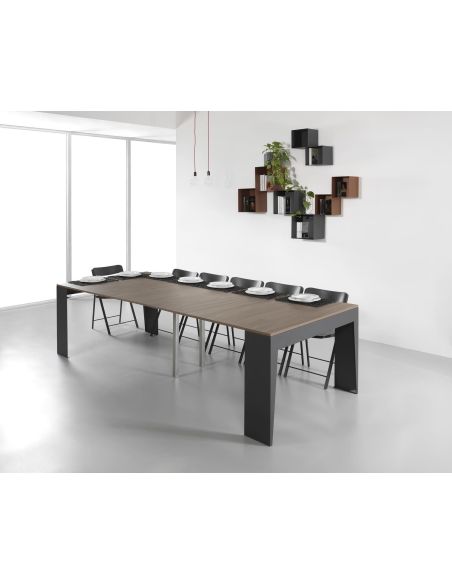 Tavolo consolle allungabile con sedie Glen Tavolo consolle allungabile con sedie Glen