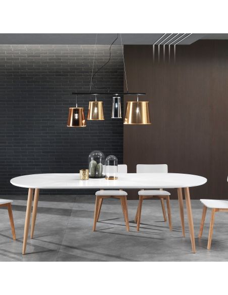 Tavolo rotondo allungabile in legno Elmer Tavolo rotondo allungabile in legno Elmer