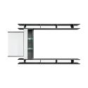 Parete attrezzata moderna con luci a LED Mathis