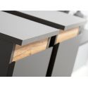 Parete soggiorno con base TV e pensili Rayan