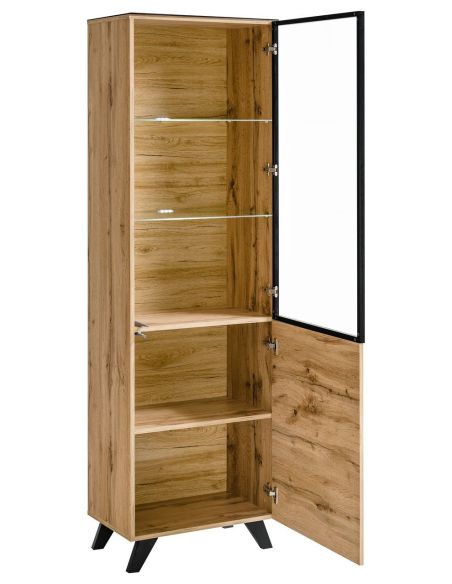 Parete attrezzata moderna in legno Rowan