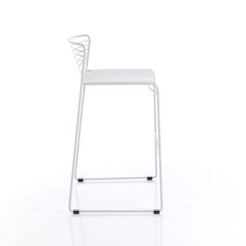 Coppia sgabelli cucina da interno/esterno Cooper White 2