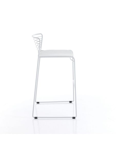 Coppia sgabelli cucina da interno/esterno Cooper White