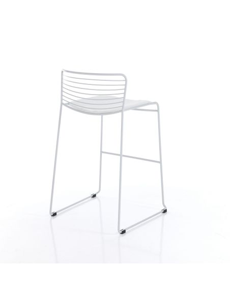 Coppia sgabelli cucina da interno/esterno Cooper White