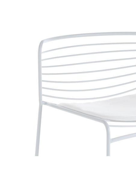 Coppia sgabelli cucina da interno/esterno Cooper White