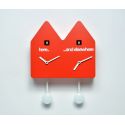 Orologio da parete con cucu design moderno a forma di casetta Double q