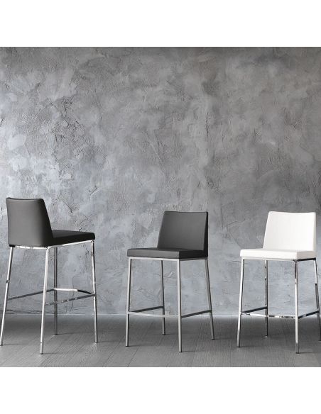 Coppia sgabelli bar design moderno Avery