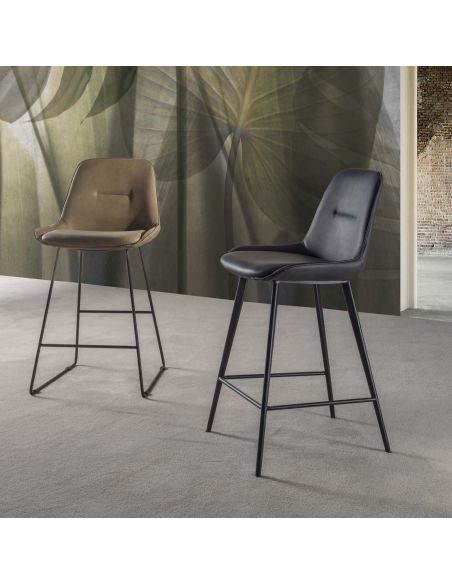 Coppia sgabelli cucina moderni Bergen Stool