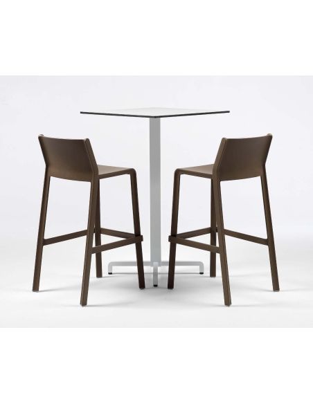 Coppia sgabelli da cucina moderni in polipropilene Kaden