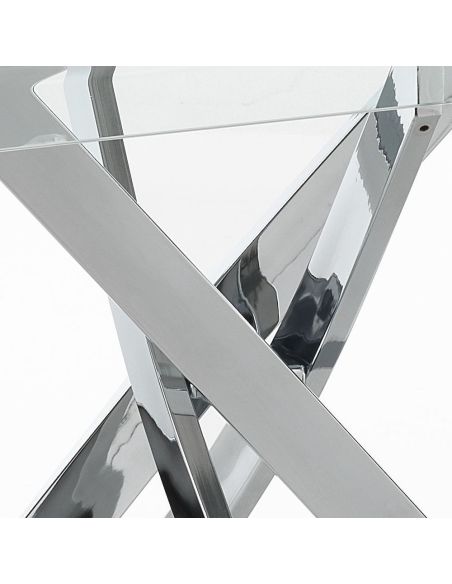 Scrivania in vetro design moderno Travis Scrivania in vetro design moderno Travis