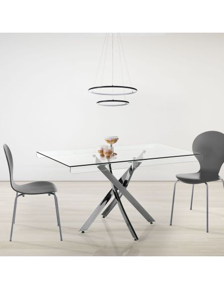 Scrivania in vetro design moderno Travis Scrivania in vetro design moderno Travis
