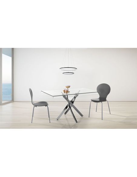 Scrivania in vetro design moderno Travis Scrivania in vetro design moderno Travis
