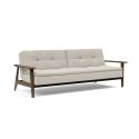 Divano letto comodo regolabile con braccioli in legno Dublexo Frej - 527 Mixed Dance Natural