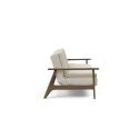 Divano letto comodo regolabile con braccioli in legno Dublexo Frej - 527 Mixed Dance Natural