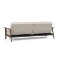 Divano letto comodo regolabile con braccioli in legno Dublexo Frej - 527 Mixed Dance Natural