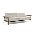 Divano letto comodo regolabile con braccioli in legno Dublexo Frej - 527 Mixed Dance Natural