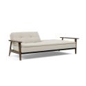 Divano letto comodo regolabile con braccioli in legno Dublexo Frej - 527 Mixed Dance Natural