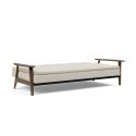 Divano letto comodo regolabile con braccioli in legno Dublexo Frej - 527 Mixed Dance Natural