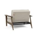 Poltrona moderna con braccioli in legno Dublexo Frej