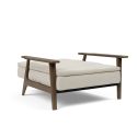 Poltrona moderna con braccioli in legno Dublexo Frej