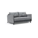 Divano letto Cubed Arm con braccioli convertibile salvaspazio 140 cm - 565 Twist Granite