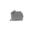 Divano letto Cubed Arm con braccioli convertibile salvaspazio 140 cm - 565 Twist Granite