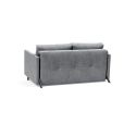 Divano letto Cubed Arm con braccioli convertibile salvaspazio 140 cm - 565 Twist Granite