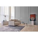 Divano letto Cubed Arm con braccioli convertibile salvaspazio 140 cm - 612 Blida Sand Grey