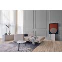 Divano letto Cubed Arm con braccioli convertibile salvaspazio 140 cm - 612 Blida Sand Grey