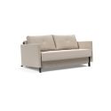 Divano letto Cubed Arm con braccioli convertibile salvaspazio 140 cm - 612 Blida Sand Grey