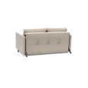 Divano letto Cubed Arm con braccioli convertibile salvaspazio 140 cm - 612 Blida Sand Grey