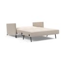 Divano letto Cubed Arm con braccioli convertibile salvaspazio 140 cm - 612 Blida Sand Grey