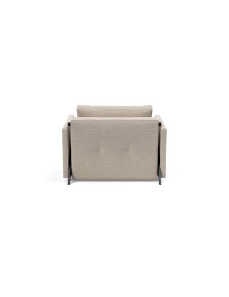 Poltrona letto con braccioli Cubed Arm 90