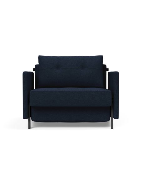 Poltrona letto con braccioli Cubed Arm 90