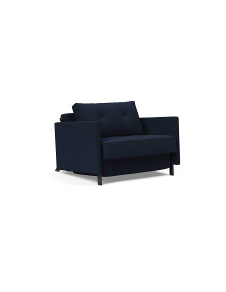 Poltrona letto con braccioli Cubed Arm 90