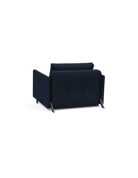 Poltrona letto con braccioli Cubed Arm 90