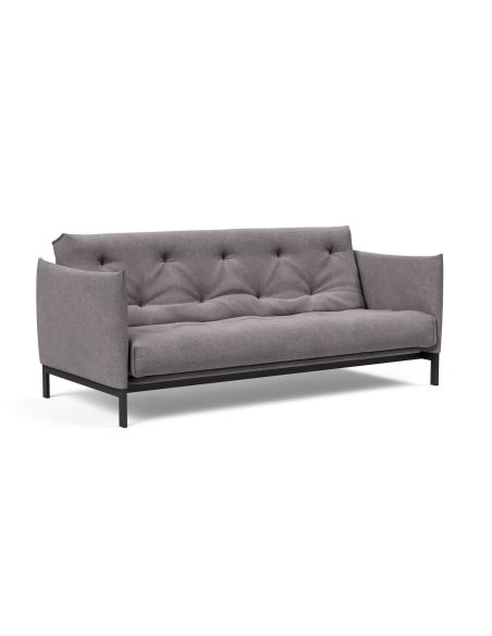 Divano letto a 2 posti con braccioli Junus -  217 Flashtex Light Grey
