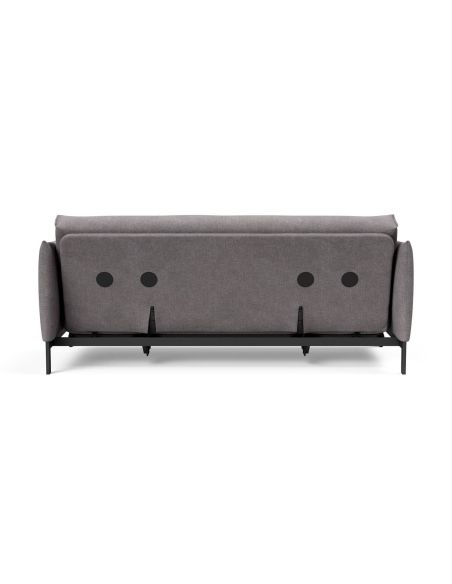 Divano letto a 2 posti con braccioli Junus -  217 Flashtex Light Grey