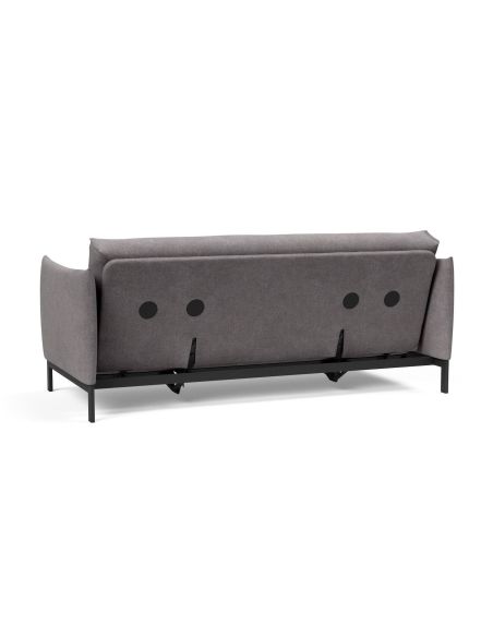 Divano letto a 2 posti con braccioli Junus -  217 Flashtex Light Grey