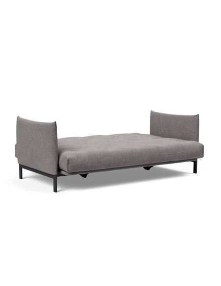 Divano letto a 2 posti con braccioli Junus -  217 Flashtex Light Grey