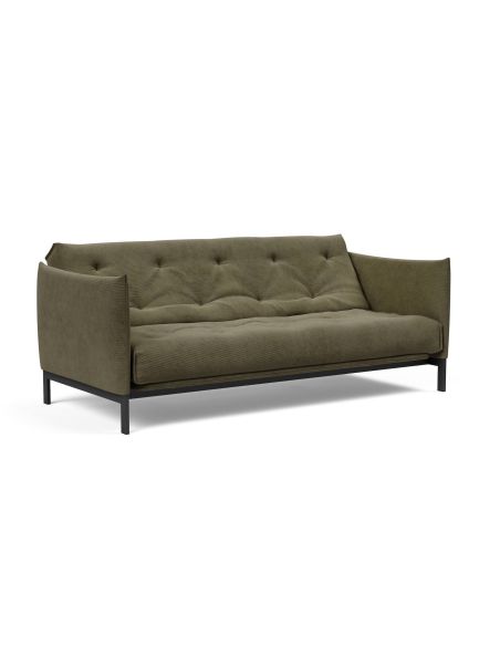 Divano letto a 2 posti con braccioli Junus - 316 Cordufine Pine Green