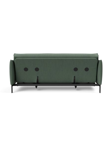 Divano letto a 2 posti con braccioli Junus - 518 Elegance Green