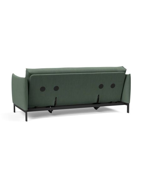Divano letto a 2 posti con braccioli Junus - 518 Elegance Green