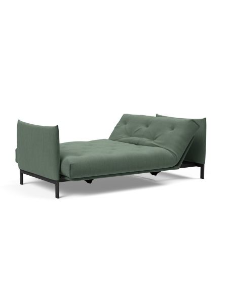 Divano letto a 2 posti con braccioli Junus - 518 Elegance Green