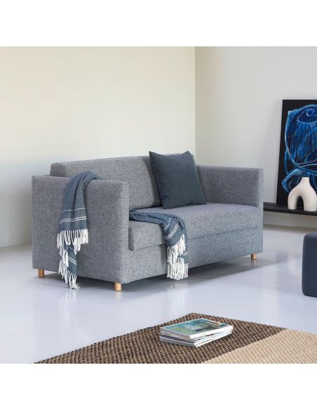 Divanetto letto una piazza e mezza per uso quotidiano o frequente Olan - 565 Twist Granite