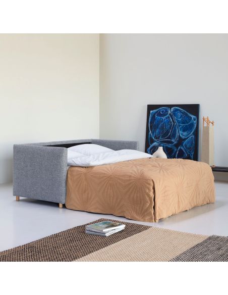 Divanetto letto una piazza e mezza per uso quotidiano o frequente Olan - 565 Twist Granite