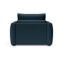 Poltrona letto singolo con braccioli Cosial - 580 Argus Navy Blue