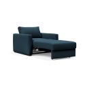 Poltrona letto singolo con braccioli Cosial - 580 Argus Navy Blue